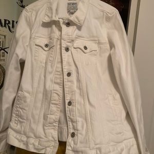 White denim jacket
